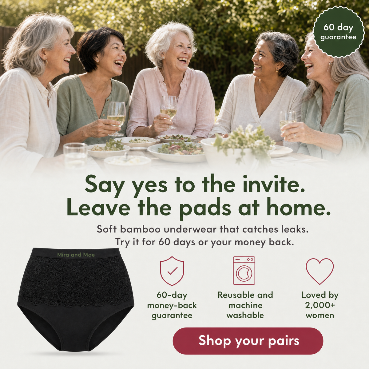 Mira and Mae's Bamboo Leakproof Underwear